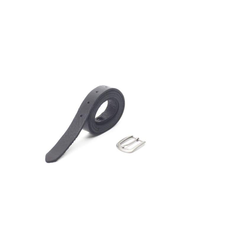 cinto piel cuero negro rústico unisex barcelona handmade leather belt