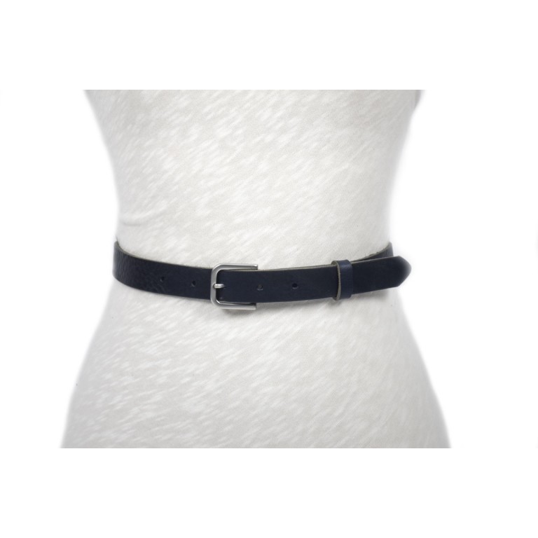 cinturón de piel negro 2.5cm handmade in barcelona unisex cuero vacuno hebilla níquel mate
