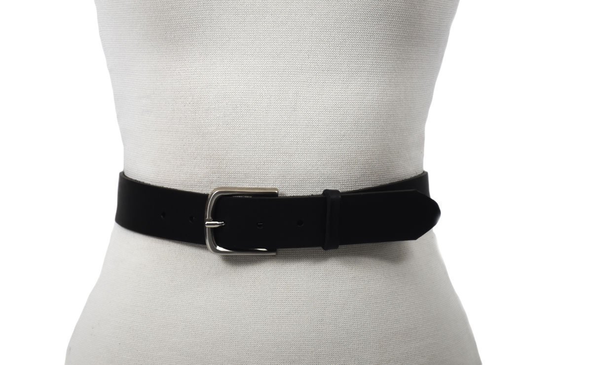 cinturón de color negro unisex hebilla níquel ancho 3.5cm barcelona