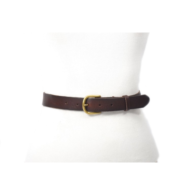 cinturon de hombre cuero marron 3cm